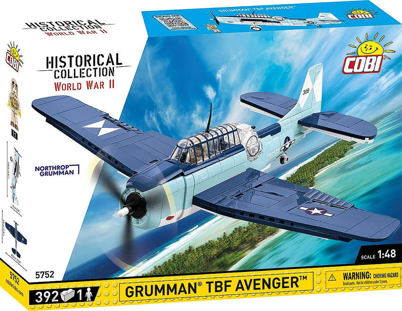 Cobi Grumman TBF Avenger 1/48 Scale WW2 Aircraft Brick Kit (5752)