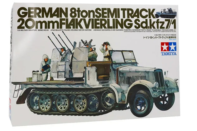 Tamiya 35050 German 8ton Halftrack 20mm FlakVierling 1:35 Plastic Model Kit