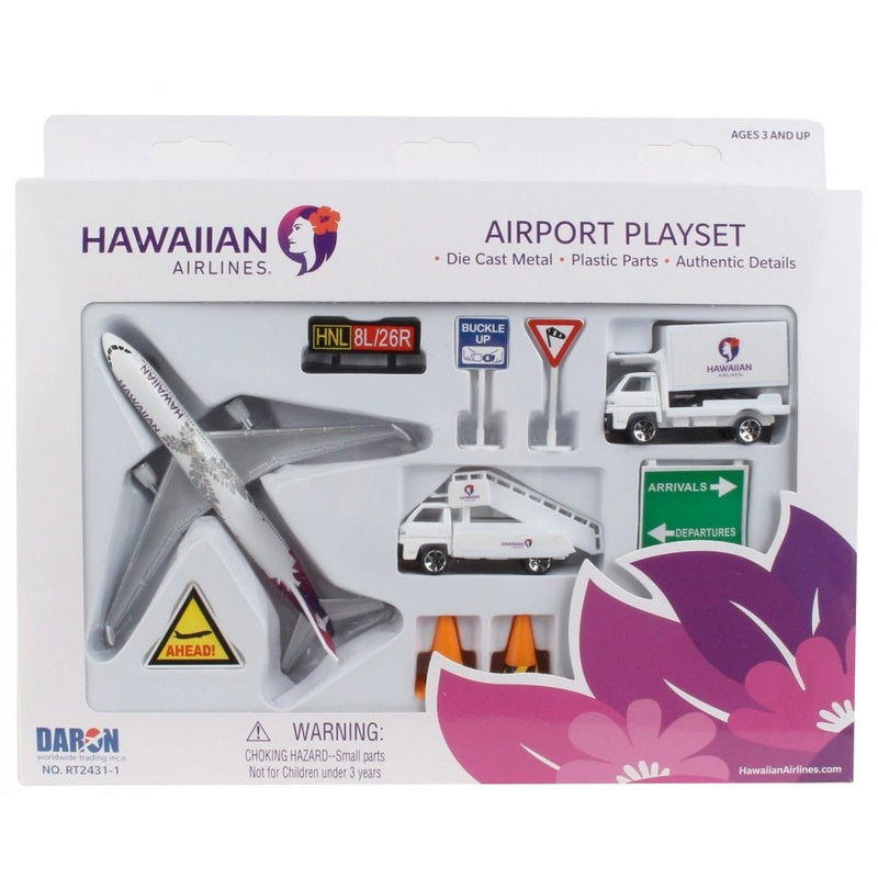 Daron Hawaiian Airlines Boeing 787 Diecast Model Aircraft Airport Playset