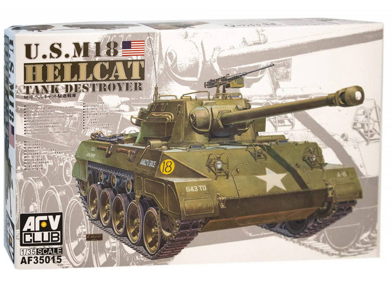 AFV Club M18 Hellcat Tank Destroyer 1:35 Scale Plastic Kit