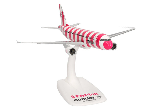 Herpa Wings Condor Airbus A320 FlyPink Livery 1:200 Diecast Model Aircraft - D-AICS