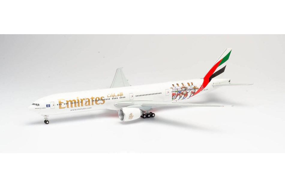 Herpa Emirates Boeing 777-300ER "Hamburger SV" Livery Plastic Model - A6-EPS - 1/200