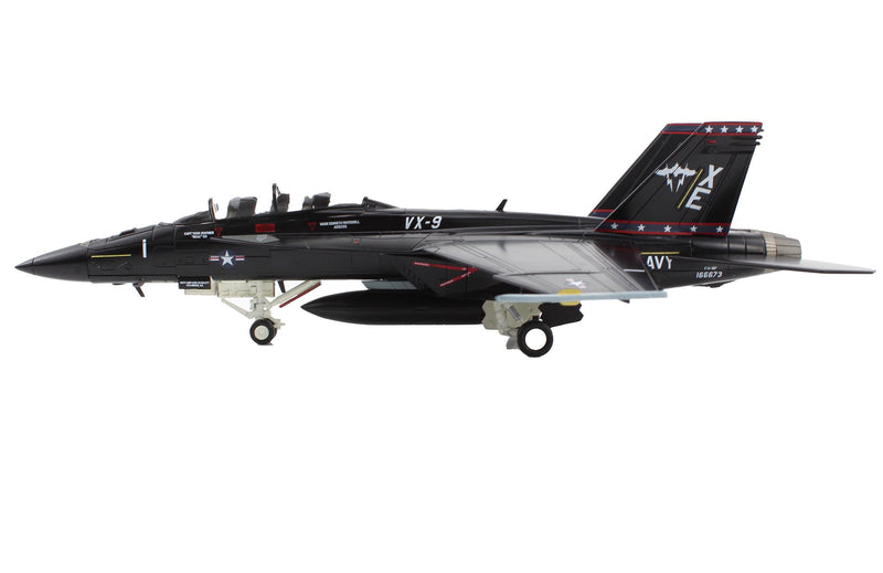 Hobbymaster HA5136 - F/A-18F Super Hornet “Vandy I” 166673, VX-9, US Navy (Unarmed Version)  Diecast Scale Model - 1/72
