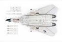 Hobbymaster HA5261 - F-14A Tomcat VF 41 Black Aces USS Nimitz 1978 Diecast Scale Model - 1/72