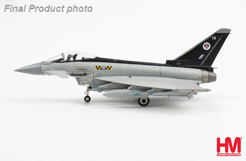 Hobbymaster HA6632- Eurofighter Typhoon ZK343, No. 74 Sqn. “Tigers”, RAF (what if scheme) Diecast Scale Model - 1/72
