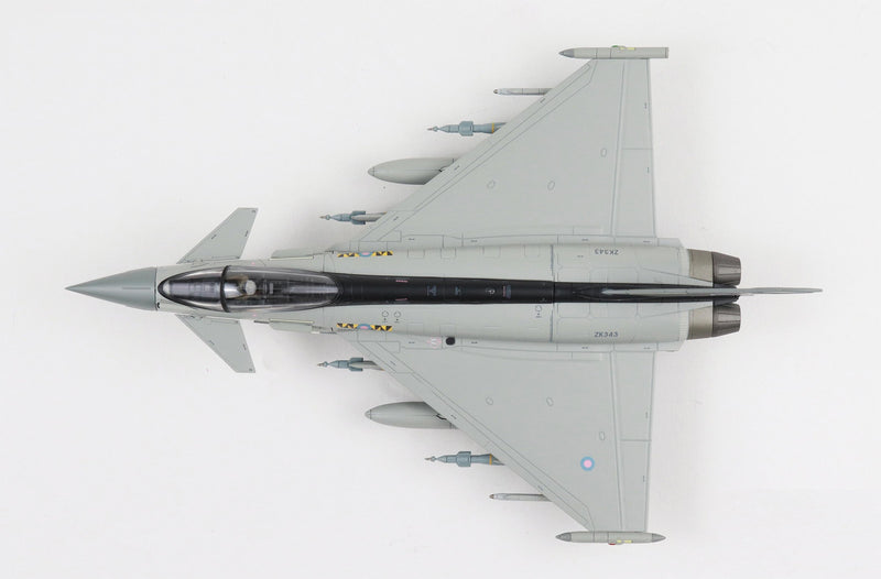 Hobbymaster HA6632- Eurofighter Typhoon ZK343, No. 74 Sqn. “Tigers”, RAF (what if scheme) Diecast Scale Model - 1/72