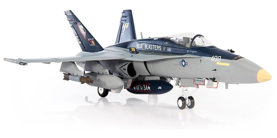 JC Wings F/A-18E Hornet U.S. Navy VFA-34 Blue Blasters 1/72 Diecast Model Aircraft