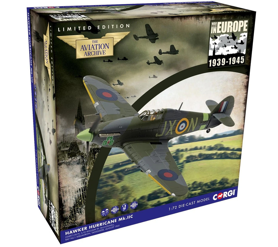 Corgi Hawker Hurricane Mk.IIC F/O William McConnell 1:72 Diecast Model Aircraft - AA39705