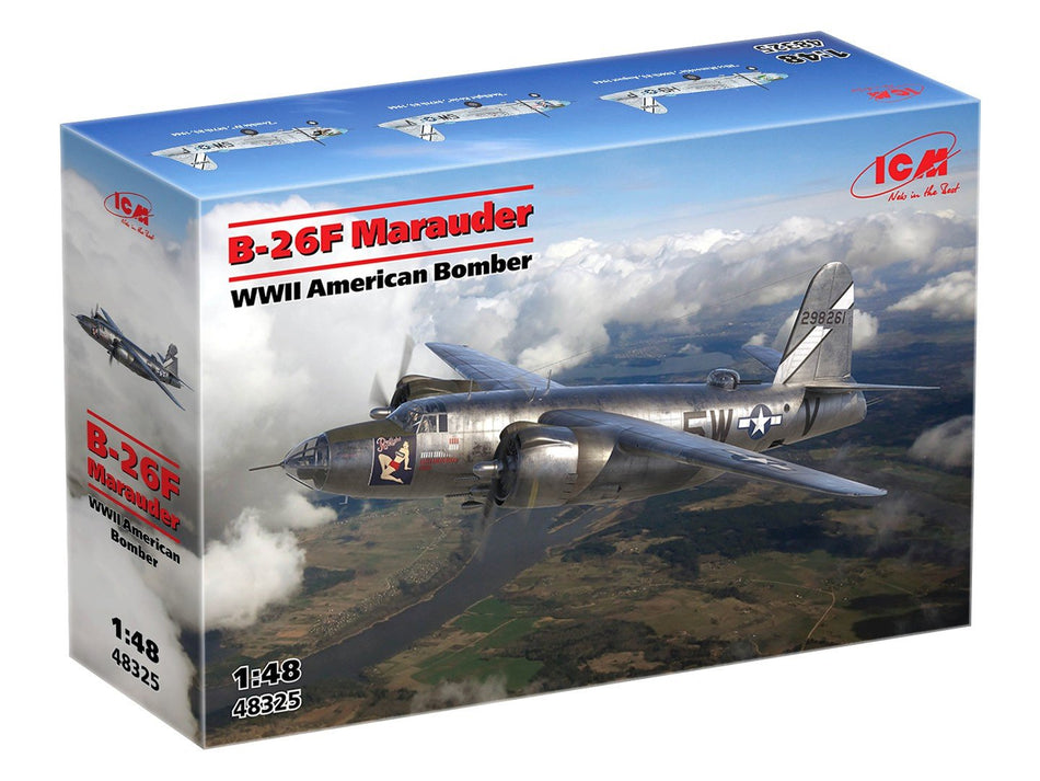 ICM B-26F Marauder, WWII American Bomber 1:48 Plastic Kit