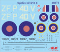 ICM Spitfire Mk.XVI, WWII British Fighter 1:48 Scale Plastic Kit