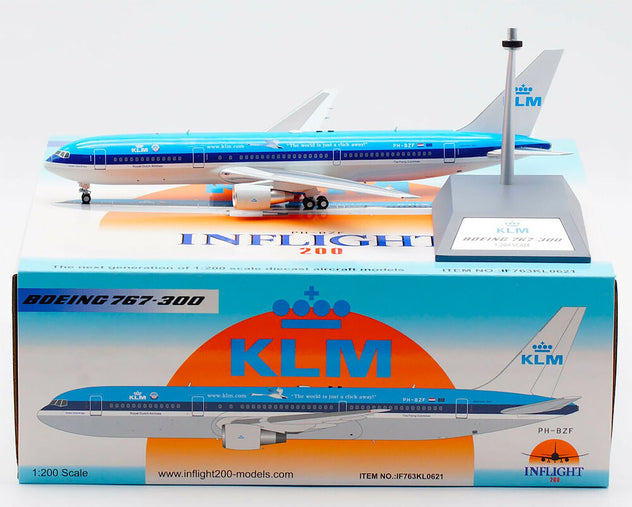 InFlight200 KLM Boeing 767-306/ER 1/200 Diecast Model Aircraft - PH-BZF