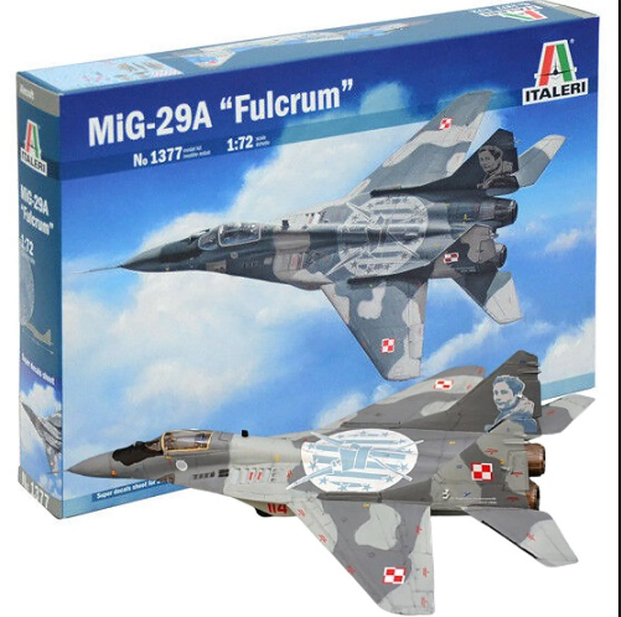 Italeri MiG-29A Fulcrum 1:72 Plastic Model Kit Aircraft
