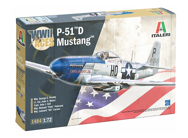 Italeri P-51D Mustang Aces 1:72 Plastic Kit