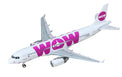 J Fox WOW Air Airbus A320-232 - LZ-WOW - Diecast - 1/200