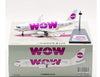 J Fox WOW Air Airbus A320-232 - LZ-WOW - Diecast - 1/200