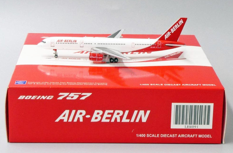 JC Wings Air Berlin Boeing 757-200 - HB-IHR - Diecast - 1/400 - JCLH4091
