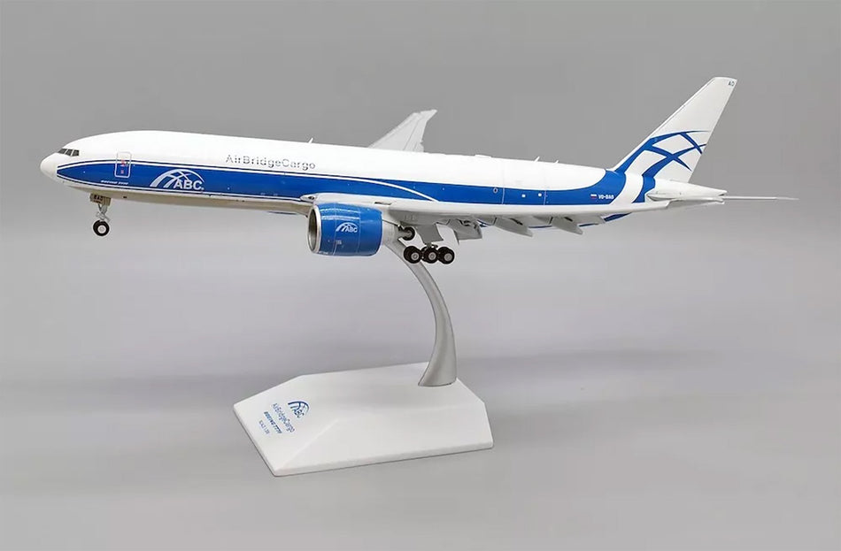 JC Wings Airbridge Cargo Boeing 777-200LRF Flaps Down - VQ-BAO - Diecast Model - 1/200