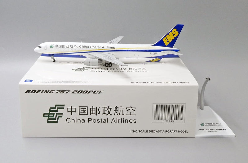 JC Wings China Postal Airlines Boeing 757-200(PCF) Diecast Model - B-2827 - 1/200