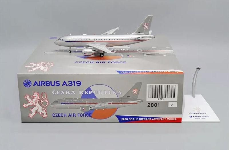 JC Wings Czech Republic Air Force Airbus A319(CJ) - 2801 - Diecast Model - 1/200