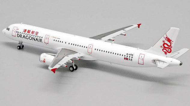 JC Wings Dragonair Airbus A321 B-HTD 1:400 Diecast Model Aircraft EW4321001