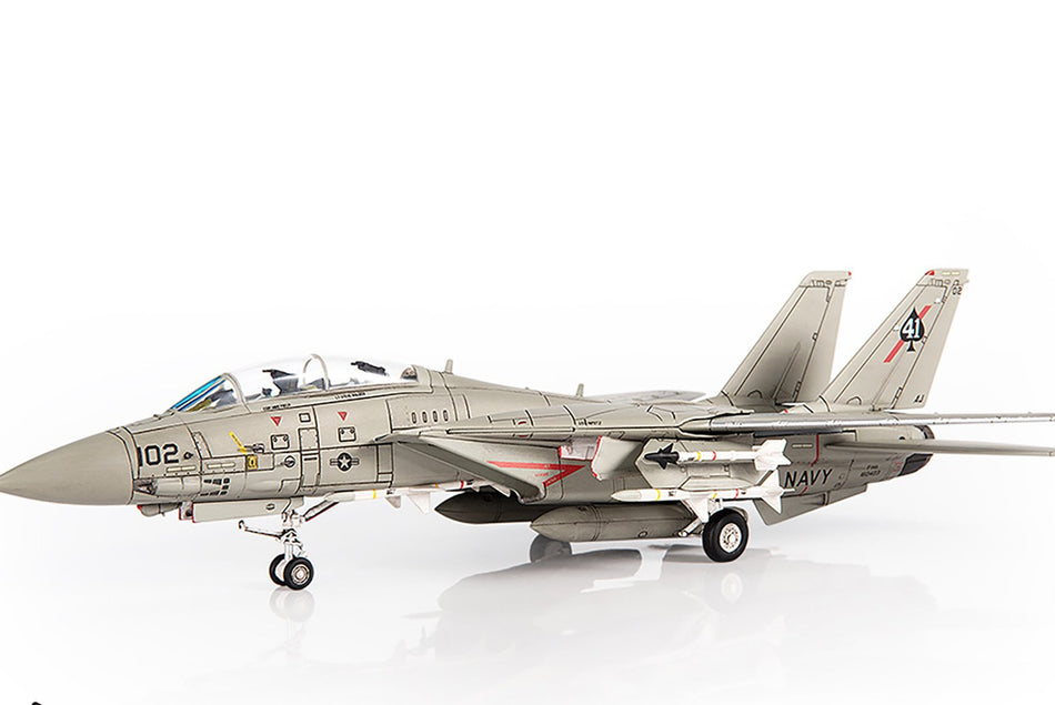 JC Wings F-14A Tomcat U.S. NAVY VF-41 Black Aces, USS Nimitz, Gulf Of Sidra 1981 Diecast Scale Model - 1/72