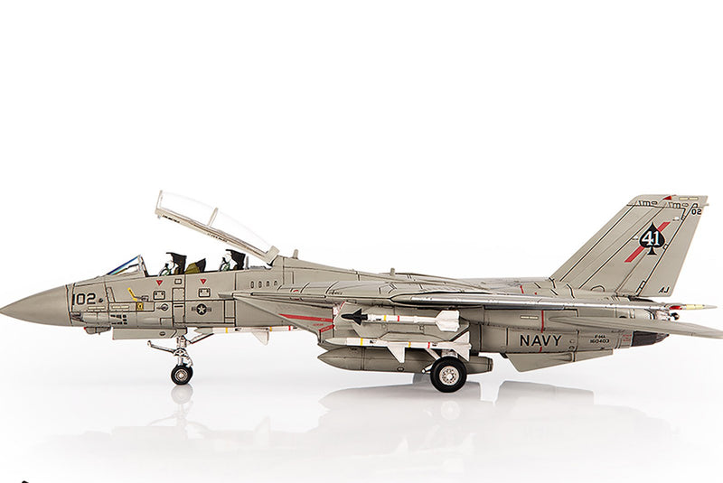 JC Wings F-14A Tomcat U.S. NAVY VF-41 Black Aces, USS Nimitz, Gulf Of Sidra 1981 Diecast Scale Model - 1/72