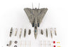 JC Wings F-14A Tomcat U.S. NAVY VF-41 Black Aces, USS Nimitz, Gulf Of Sidra 1981 Diecast Scale Model - 1/72