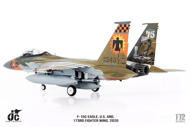 JC Wings F-15C Eagle USAF ANG 173rd Fighter Wing 2020 1/72 Diecast Model Aircraft