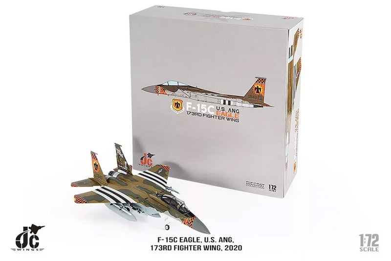 JC Wings F-15C Eagle US ANG 173rd Fighter Wing 2020 Diecast Scale Model - 1/72