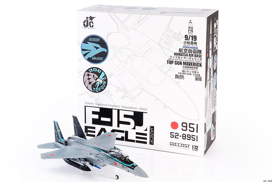 JC Wings F-15DJ Eagle JASDF 306th Tactical Fighter Squadron 1:72 Diecast Model Aircraft