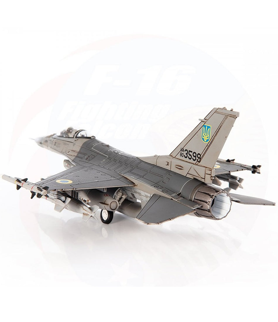 JC Wings F-16A Fighting Falcon Ukraine Air Force, 831st Tactical Aviation Brigade, 2024 Diecast Scale Model - 1/72