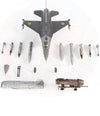 JC Wings F-16A Fighting Falcon Ukraine Air Force, 831st Tactical Aviation Brigade, 2024 Diecast Scale Model - 1/72