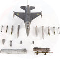 JC Wings F-16A Fighting Falcon Ukraine Air Force, 831st Tactical Aviation Brigade, 2024 Diecast Scale Model - 1/72