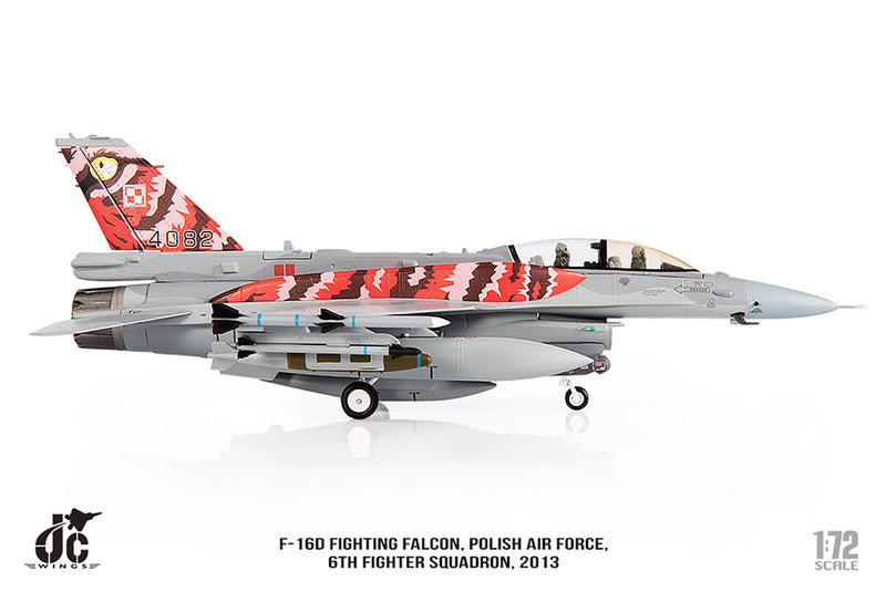 JC Wings F-16D Fighting Falcon Polish Air Force, 6th Fighter Sqn. 2013 Diecast Scale Model - 1/72