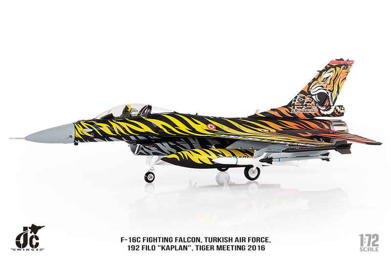 JC Wings F-16D Fighting Falcon Turkish Air Force Diecast Scale Model - 1/72
