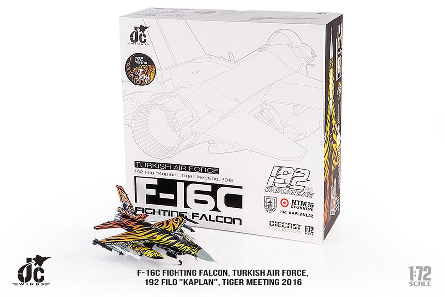 JC Wings F-16D Fighting Falcon Turkish Air Force 1/72 Diecast Model Aircraft