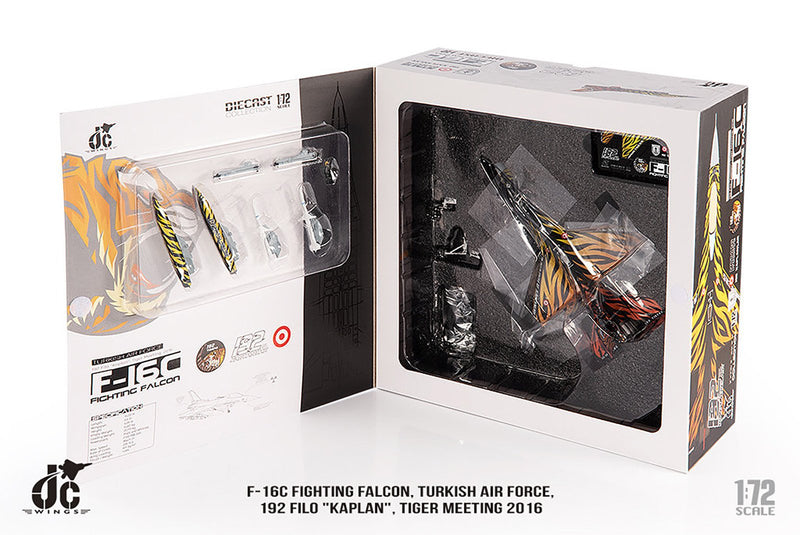 JC Wings F-16D Fighting Falcon Turkish Air Force Diecast Scale Model - 1/72