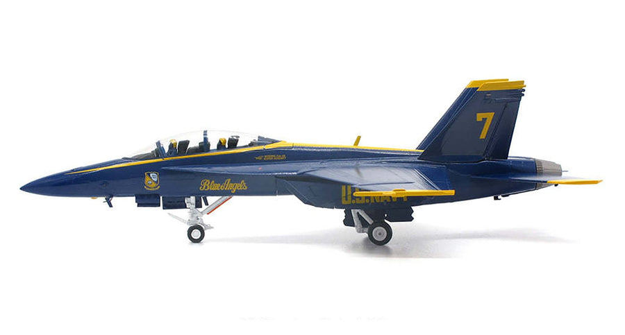 JC Wings F/A-18E Super Hornet US Navy Blue Angels No. 7 1/72 Diecast Model Aircraft