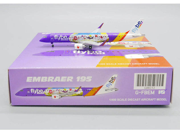 JC Wings Flybe Embraer 190-200LR Kids And Teens G-FBEM 1:400 Diecast Model Aircraft - LH4232