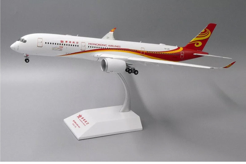 JC Wings Hong Kong Airlines Airbus A350-900 XWB Flaps Down - B-LGE - Diecast Model - 1/200