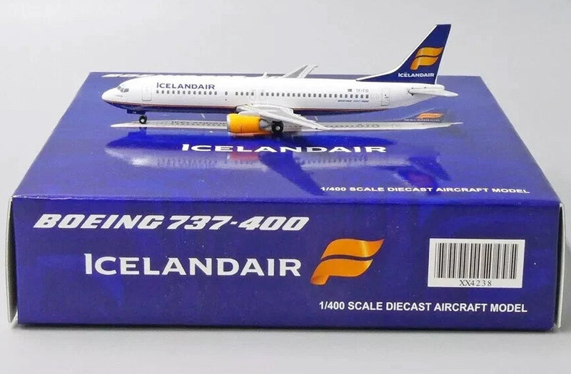 JC Wings Icelandair Boeing 737-400 with Antenna - TF-FID - Diecast - 1/400 - JC4238