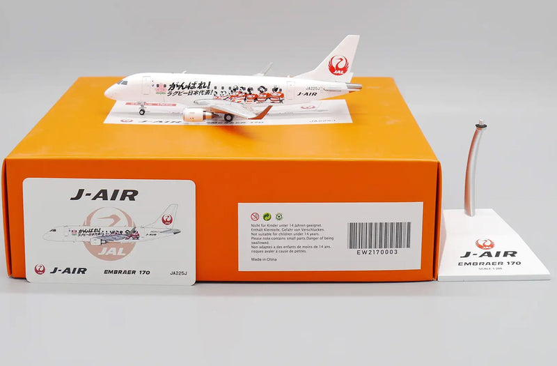 JC Wings  J-Air Embraer 170 "Wheelchair Rugby" JA225J Diecast Model - 1/200