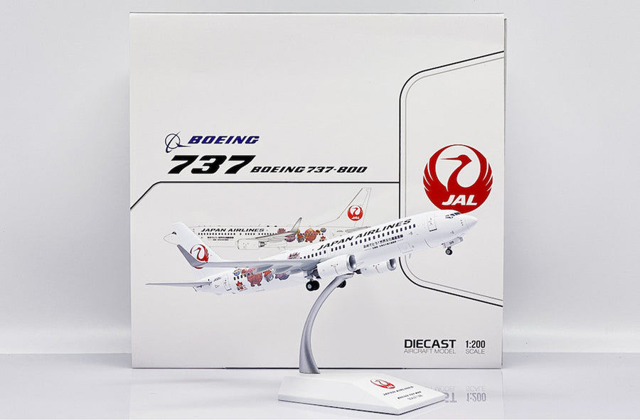 JC Wings Boeing 737-800 Japan Airlines "Shimajiro Jet" 1:200 Diecast Model Aircraft - JA330J