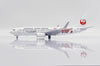 JC Wings Japan Airlines B737-800 Flaps Down Diecast Model "Shimajiro Jet" Livery - JA330J - 1/200