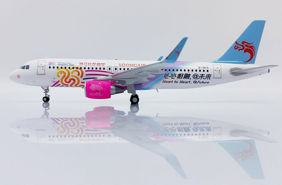JC Wings Loongair Airbus A320 Diecast Special Livery Diecast Model - B-1673- 1/200