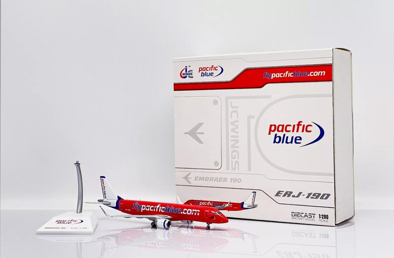 JC Wings Pacific Blue Airlines Embraer ERJ-190AR - VH-ZPM Diecast Model - 1/200