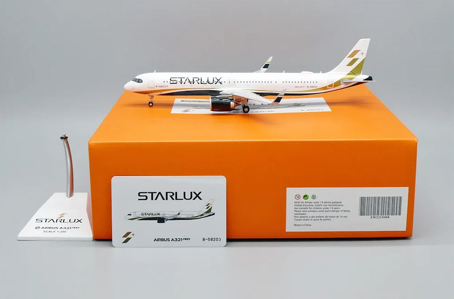 JC Wings Airbus A321 Neo Starlux B-58203 1:200 Diecast Model Aircraft