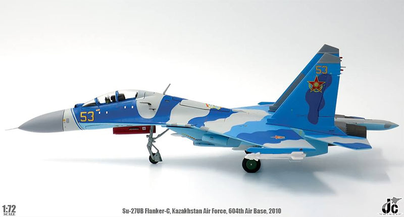 JC Wings SU-27UB Flanker-C Kazakhstan Air Force 604TH 2010 Diecast Scale Model - 1/72