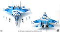 JC Wings SU-27UB Flanker-C Kazakhstan Air Force 604TH 2010 Diecast Scale Model - 1/72