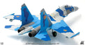 JC Wings SU-27UB Flanker-C Kazakhstan Air Force 604TH 2010 Diecast Scale Model - 1/72